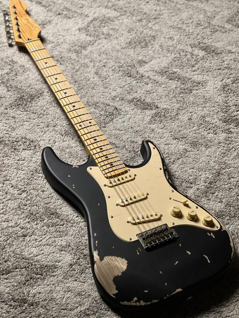 Soloking MS-1 Tribute 50s SSS Relic with Maple FB in Black