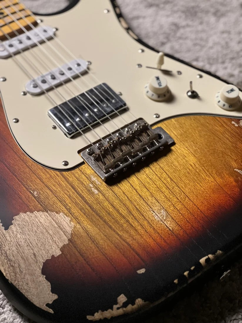 Soloking MS-1 Tribute 50s Relic with Maple FB in 3-Tone Sunburst