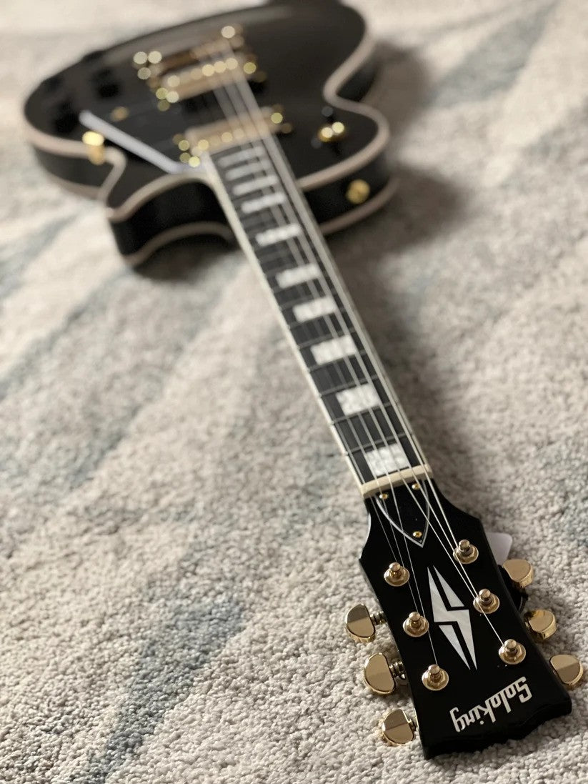 Soloking SLC60 MKII in Black Beauty with Gold Hardware (Altered Headstock)