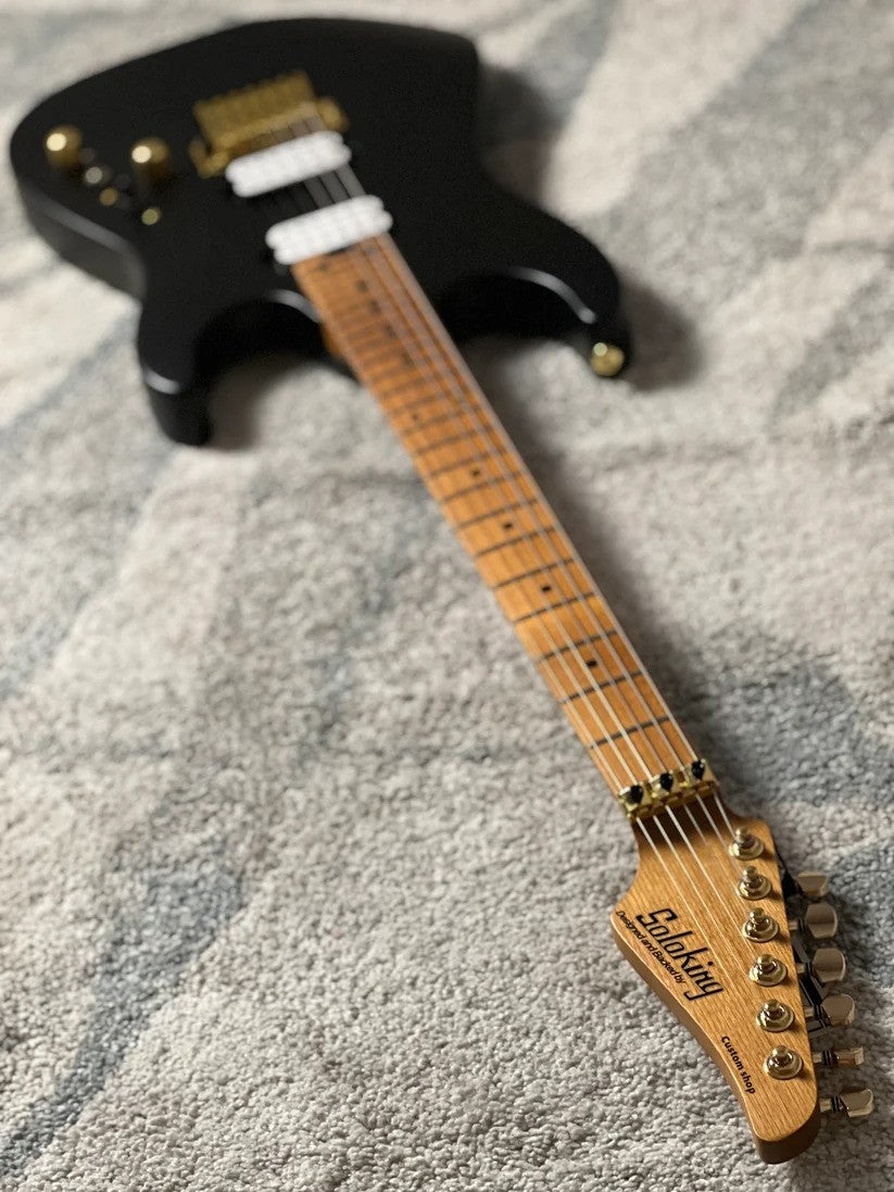 Soloking MS-1 Custom 24 HH FR Flat Top in Satin Black Limited Edition