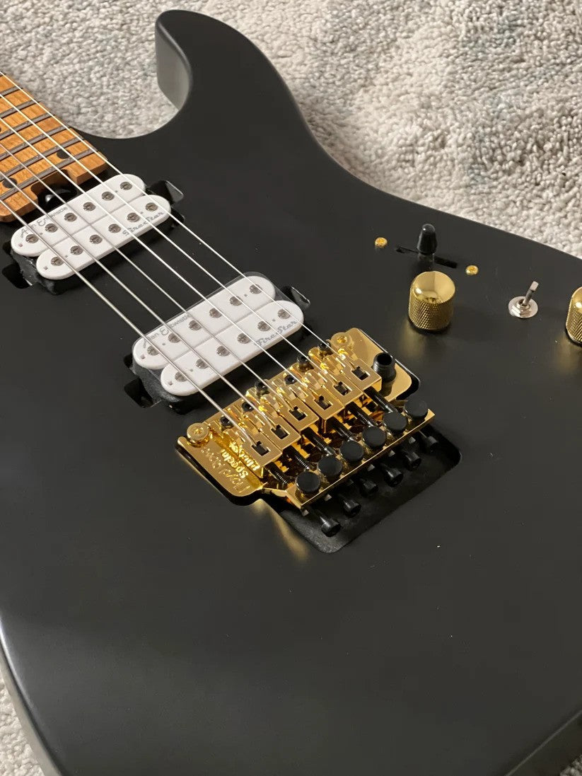 Soloking MS-1 Custom 24 HH FR Flat Top in Satin Black Limited Edition