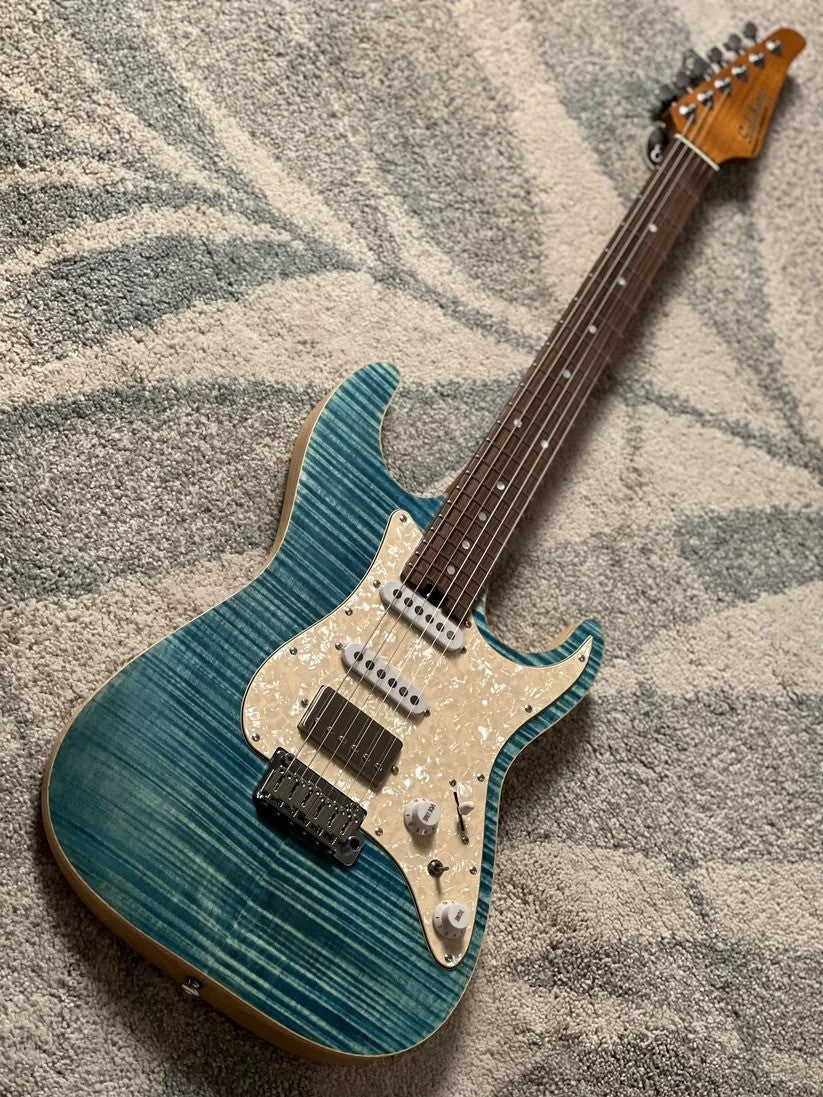 Soloking MS-1 Classic Flat Top FMN with Rosewood FB in Jeans Pacific Blue Limited Edition JESCAR