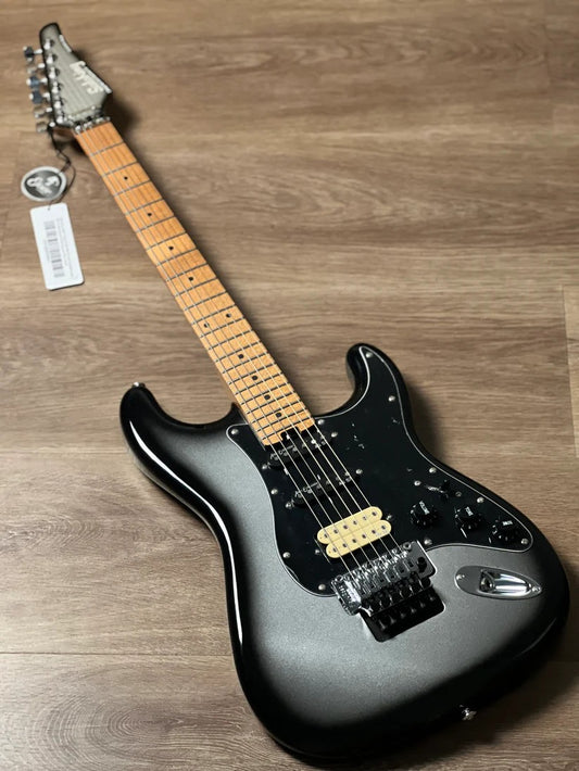 Soloking MS-1 Classic 22 HSS FR with Roasted Maple FB in Silverburst Nafiri Special Run JESCAR