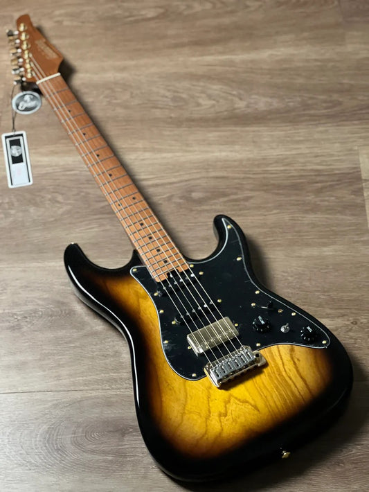 Soloking MS-1 Classic ASH in 2 Color Sunburst with Roasted Maple FB and Gold Hardware Nafiri Special Run