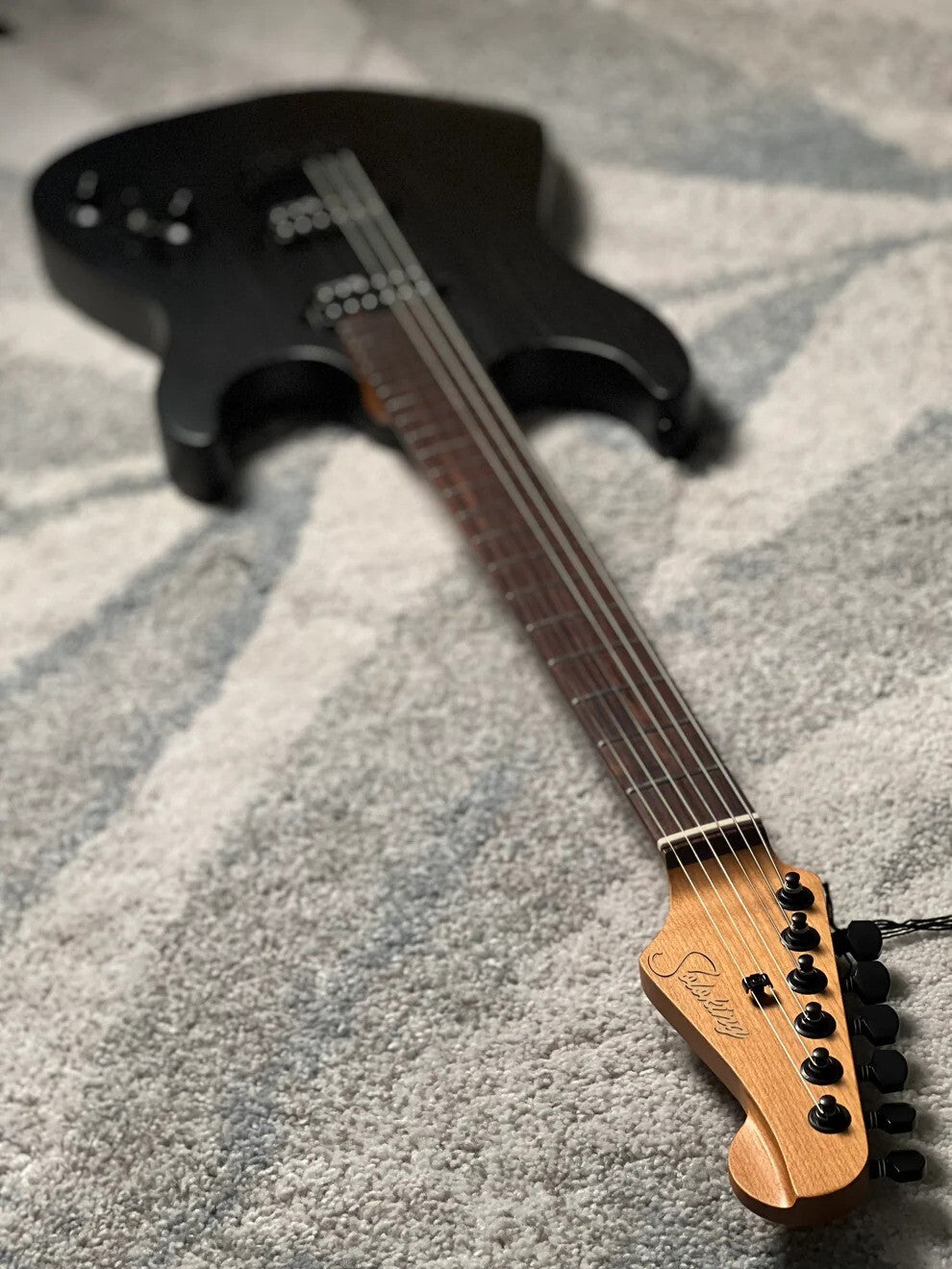 Soloking MS-1 Custom 22 HH ASH in Open Pore Matte Black Nafiri Special Run