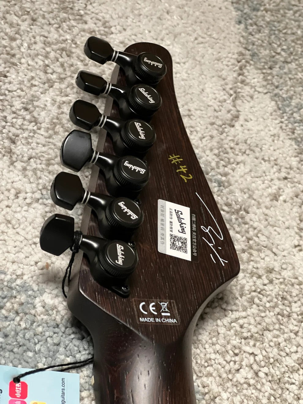 Soloking MJM-1 Custom Baritone HH with Fishman Fluence and Wenge Neck Nafiri Special Run