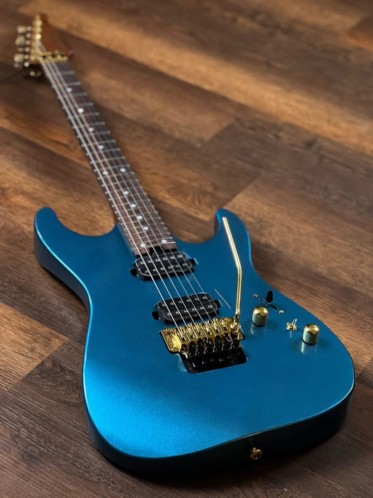 Soloking MS-1 Custom 24 HH FR Flat Top in Miami Blue Nafiri Special Run