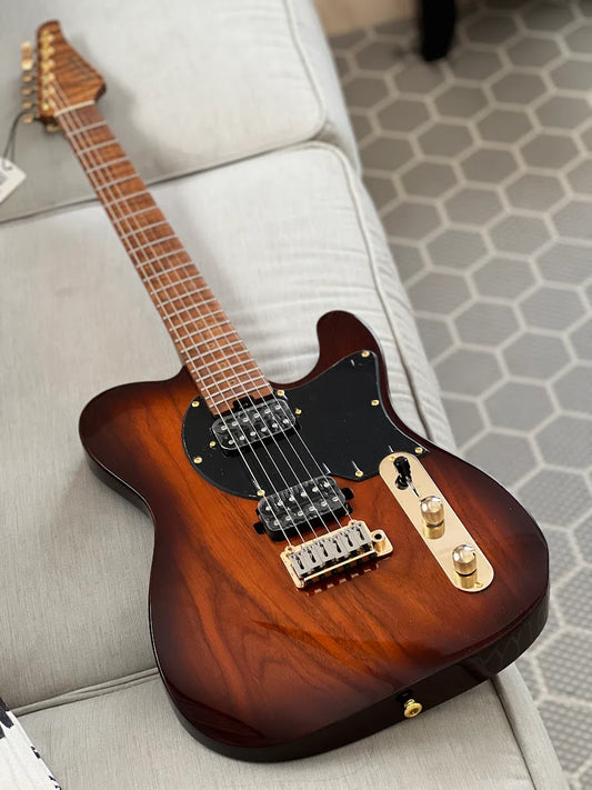 Soloking MT-1 Classic 22 HH FMN with Walnut Top in Shaded Edgeburst Nafiri Special Run