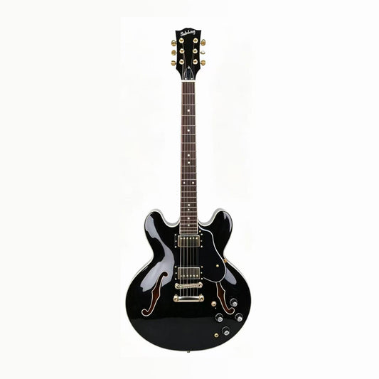 Soloking SH-335 Heritage in Ebony Black with Gold Hardware