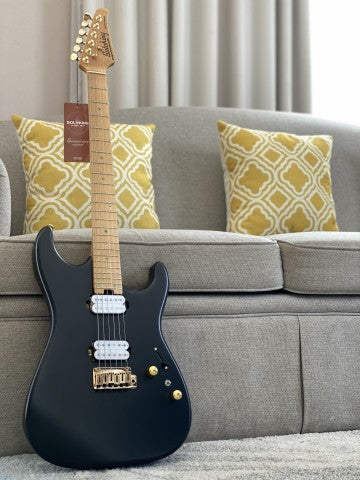 Soloking MS-1 Custom 24 HH in Satin Black Beauty Matte with Roasted Maple Neck and Alder Body