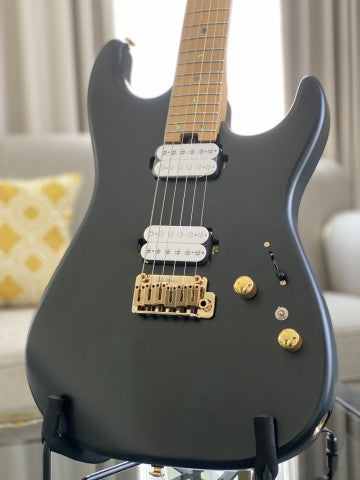 Soloking MS-1 Custom 24 HH in Satin Black Beauty Matte with Roasted Maple Neck and Alder Body