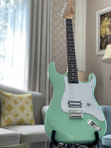 Soloking MS-H Classic Tom Delonge Style Tribute in Surf Green with roasted neck