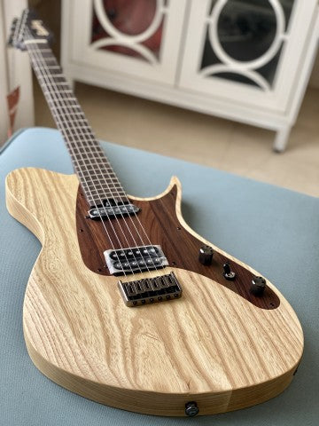 Soloking S408 in Natural with One Piece Rosewood Neck and American Ash Body