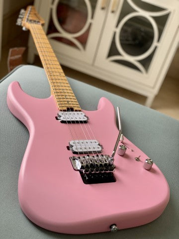 Soloking MS-1 Custom 22 HH FR in Satin Shell Pink Matte with Floyd Rose