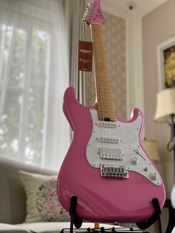 Soloking MS-1 Classic in Shelby Pink with Roasted Maple Neck