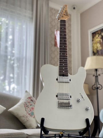 Soloking MT-1 Modern HH in Pearl White Metallic with Roasted Neck
