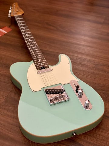 Soloking T-1B Vintage MKII with Roasted Maple Neck and Rosewood FB in Surf Green