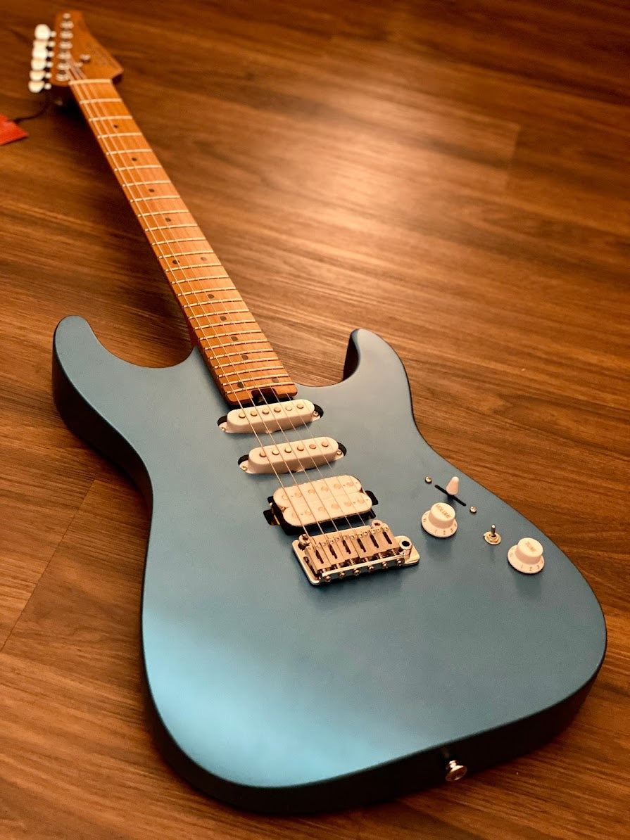 Soloking MS-1 Custom 24 HSS Flat Top in Satin Electric Blue Nafiri Special Run
