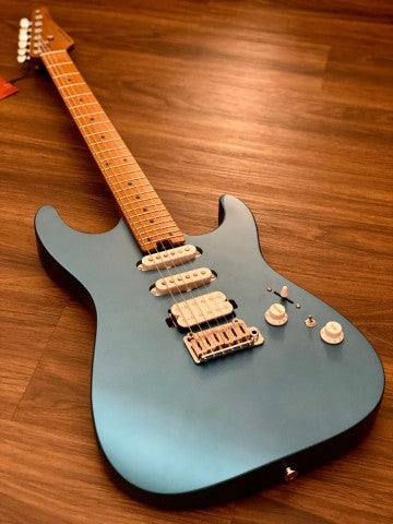 Soloking MS-1 Custom 24 HSS Flat Top in Satin Electric Blue Nafiri Special Run