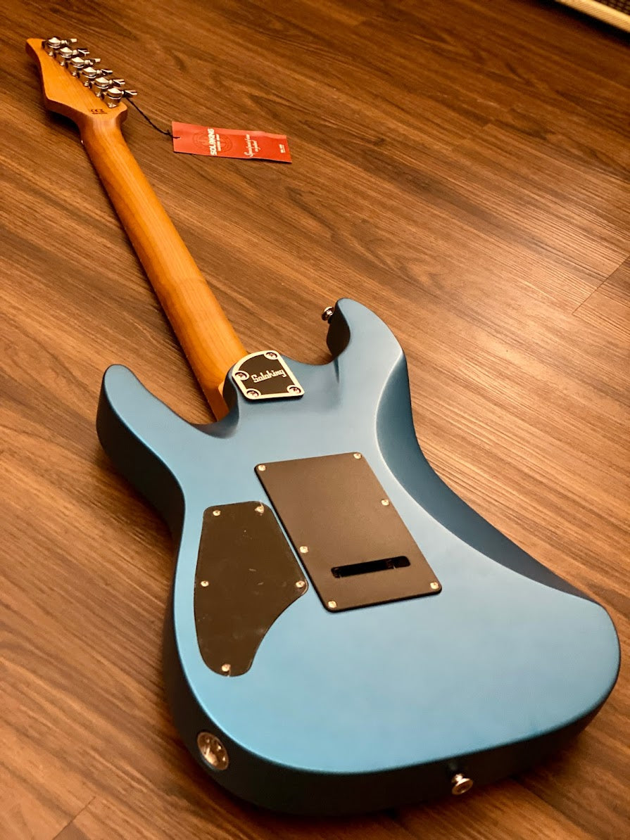 Soloking MS-1 Custom 24 HSS Flat Top in Satin Electric Blue Nafiri Special Run