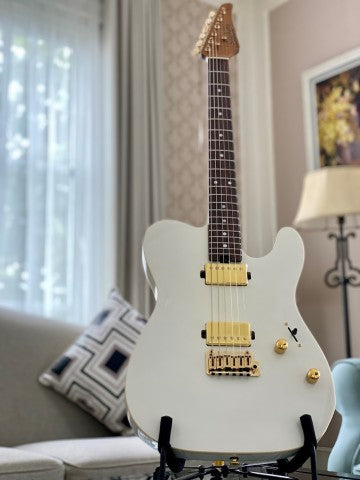 Soloking MT-1 Modern HH MKII in Pearl White Metallic with Gold Hardware
