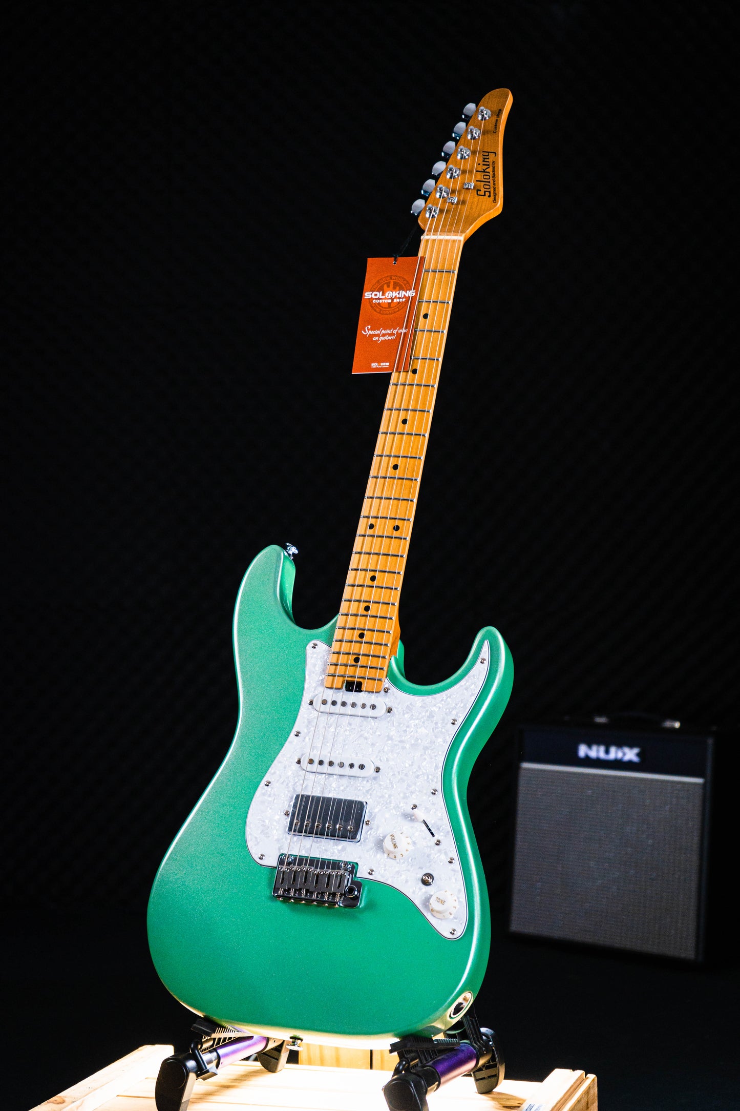 Soloking MS-1 Classic in Sage Green Metallic with Roasted Maple Neck and FB