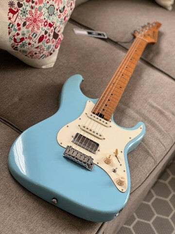 Soloking MS-11 Classic MKII with Roasted Maple FB in Daphne Blue