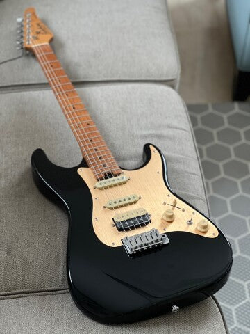 Soloking MS-1 Classic MKII with Roasted Maple FB in Black Gold Pickguard Nafiri Special Run