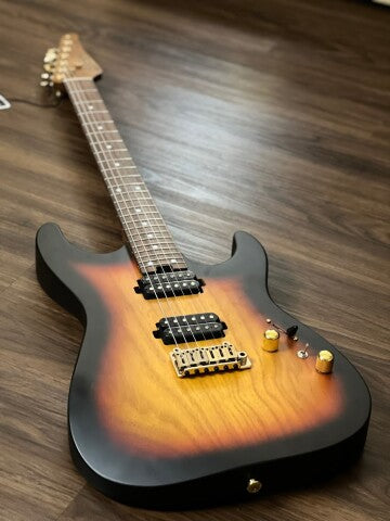 Soloking MS-1 Custom 24 HH Ash Flat Top in Tri Fade Burst Nafiri Special Run