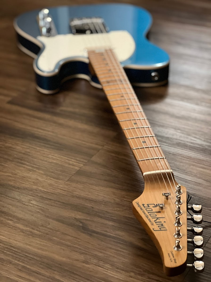 Soloking T-1B Vintage MKII with Roasted Maple Neck and Rosewood FB in Tidepool