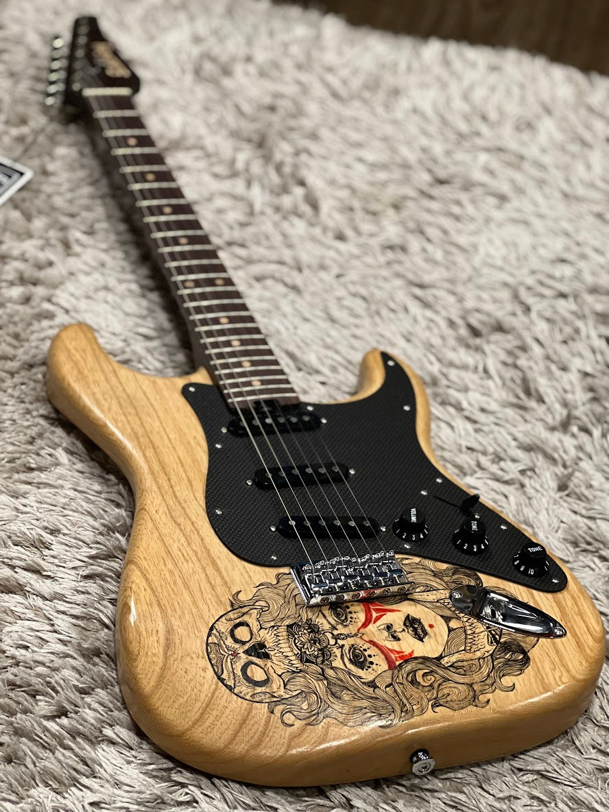 Soloking MS-1 Artisan Lightweight Ash Hand Painted Girly Face