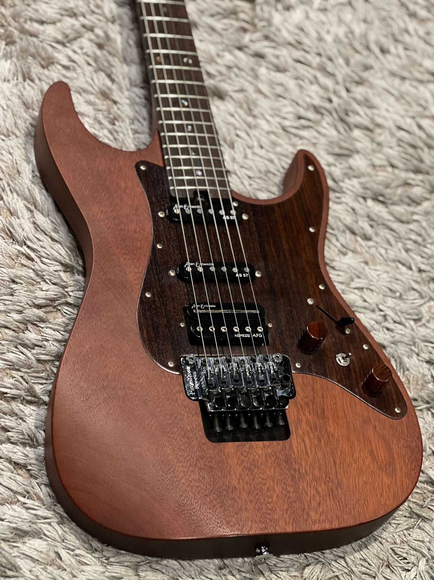 Soloking JSN-960 FR in Natural Coffee Brown Matte with Floyd Rose