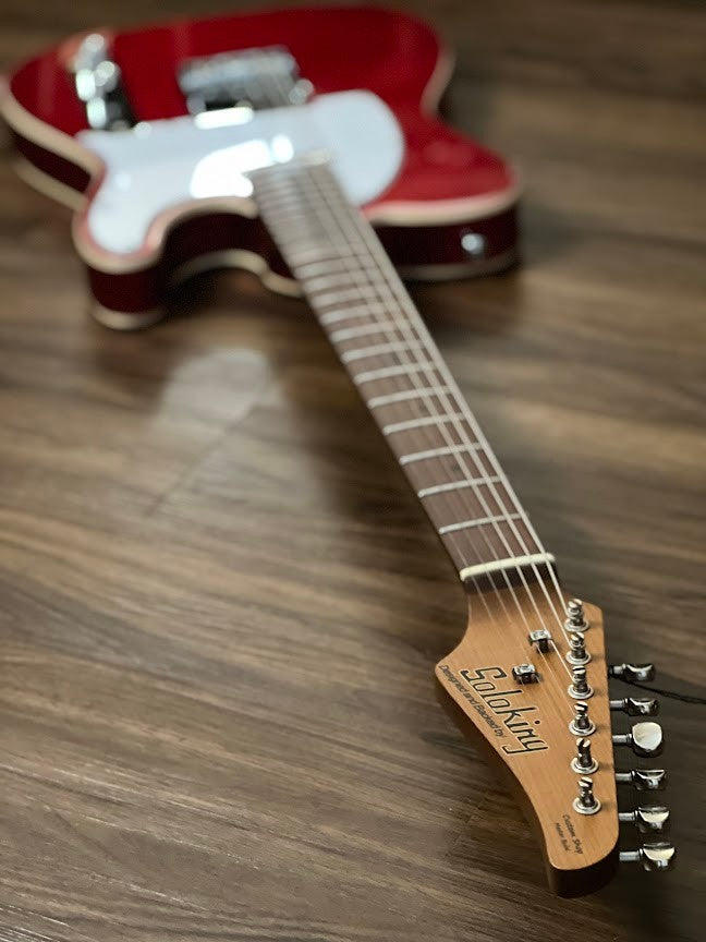 Soloking T-1B Vintage MKII with Roasted Maple Neck and FB in Candy Apple Red