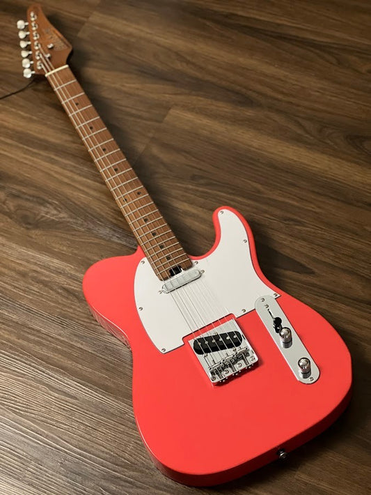 Soloking MT-1 Vintage MKII with Roasted Maple Neck in Fiesta Red