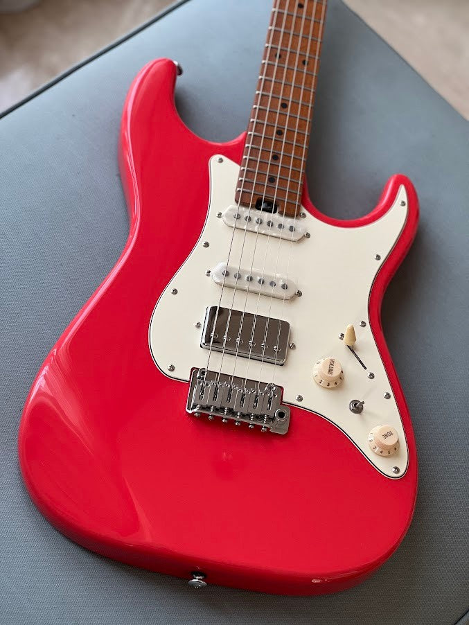Soloking MS-11 Classic MKII with Roasted Maple FB in Fiesta Red