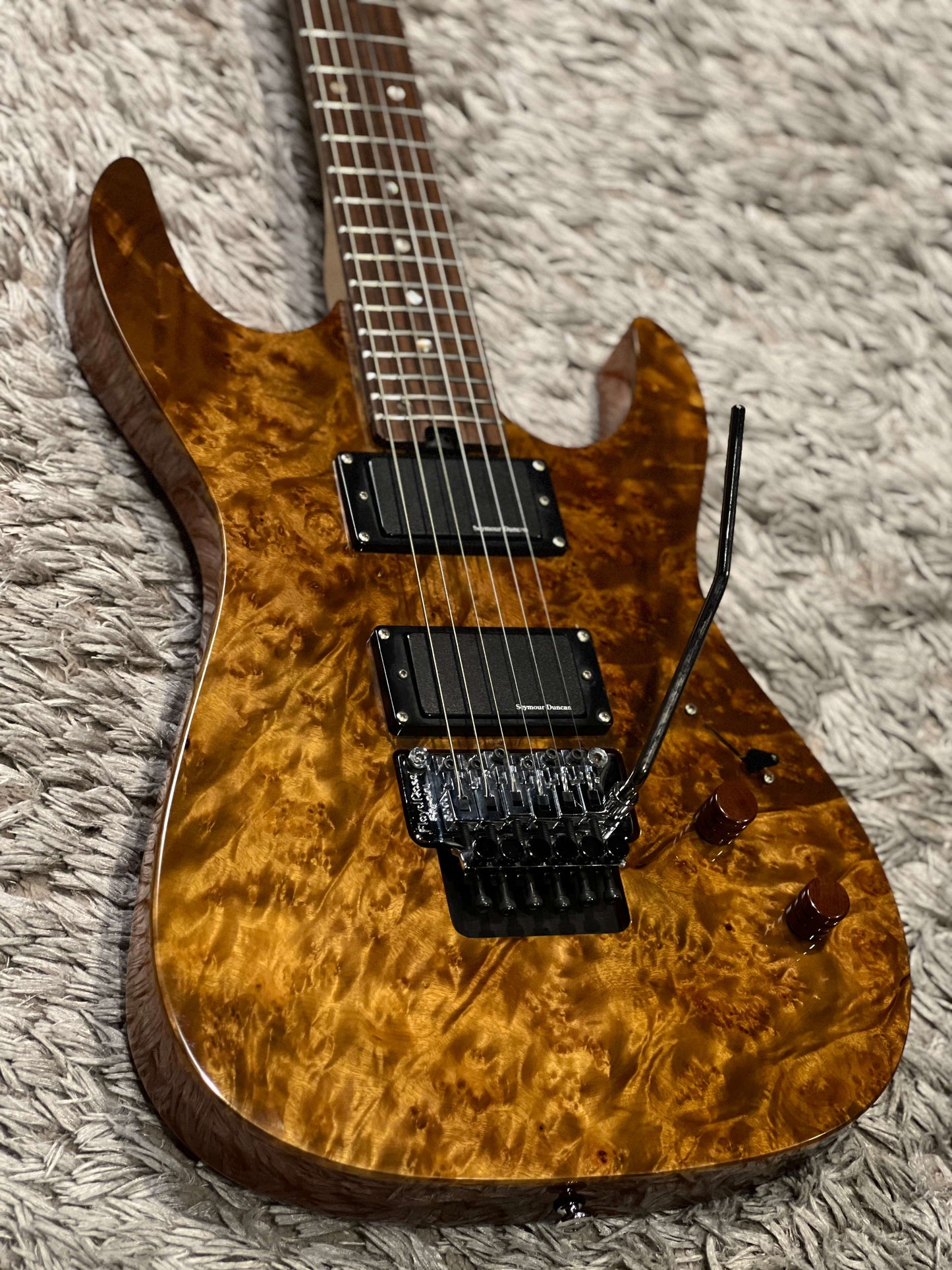 Soloking JSN-1100 FR in Coffee Brown Gloss with Floyd Rose and Seymour Duncan Pickups