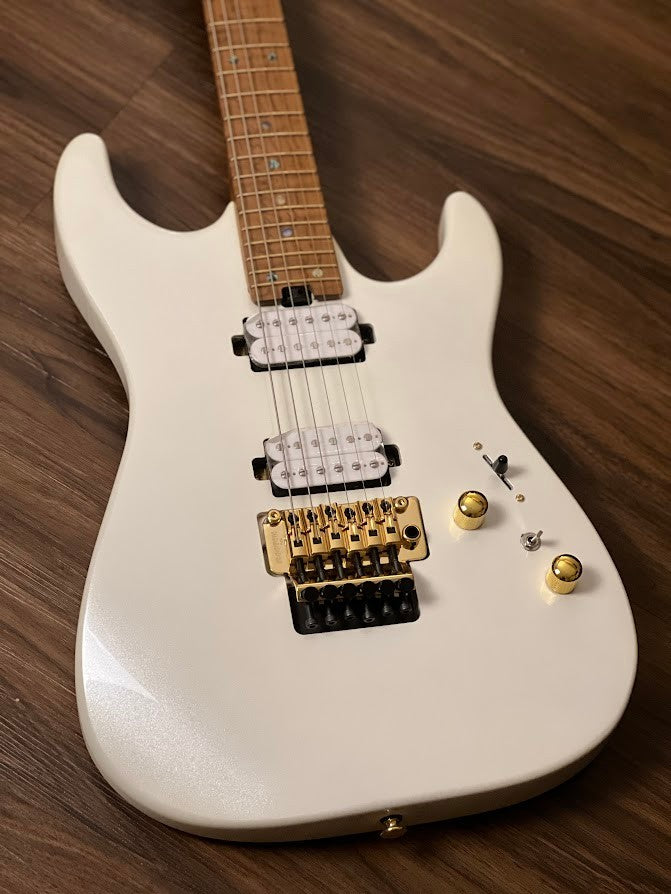 Soloking MS-1 Custom 24 HH FR FMN Elite in Pearl White