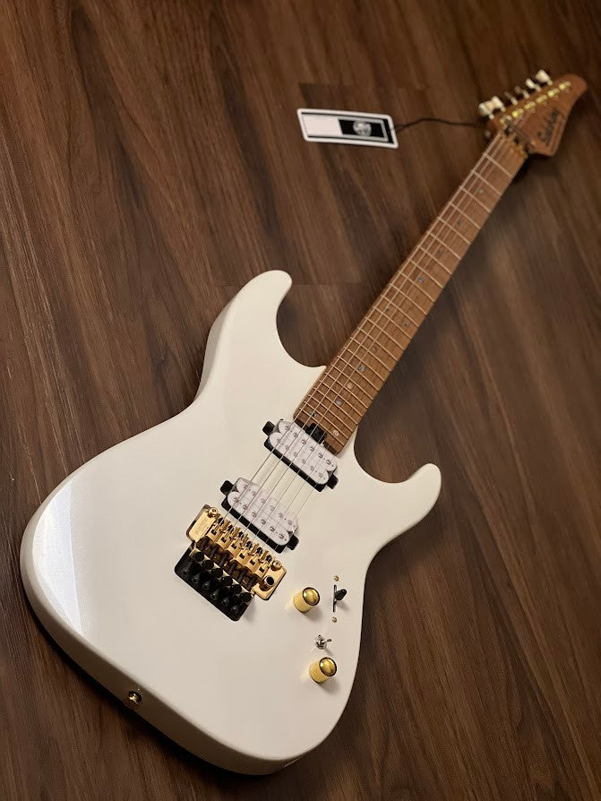 Soloking MS-1 Custom 24 HH FR FMN Elite in Pearl White