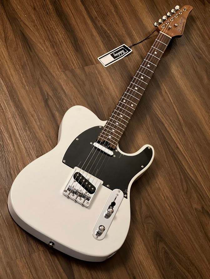 Soloking MT-1 Vintage MKII with Roasted Maple Neck and Rosewood FB in Olympic White